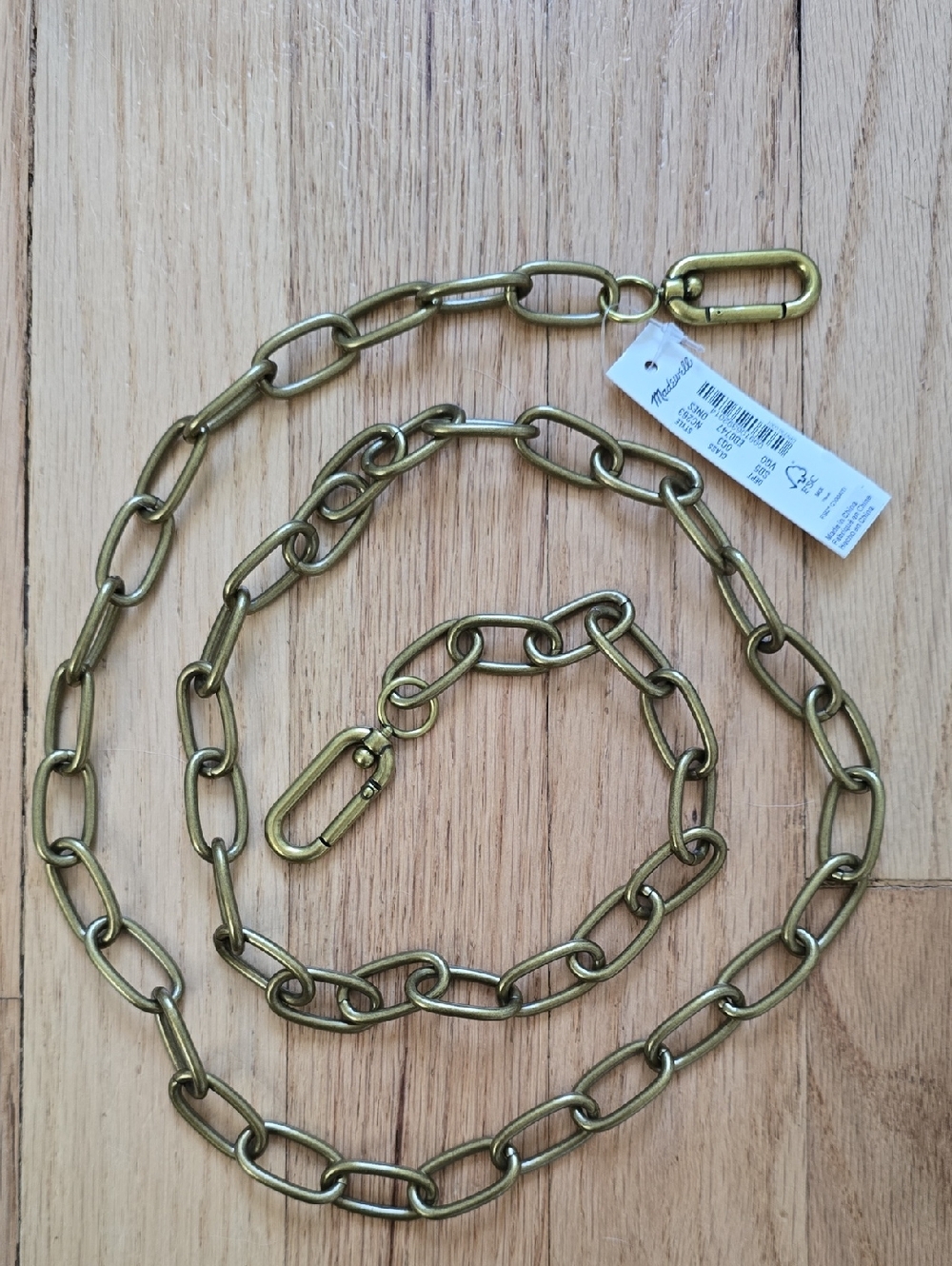 Madewell Gold-Tone Chain Link Crossbody Bag Strap